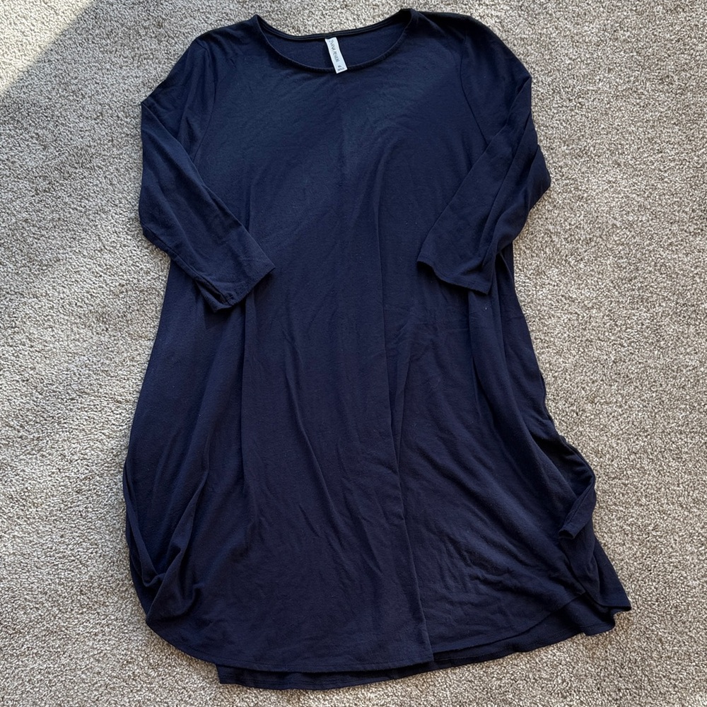 Navy Blue 3/4 length sleeve dress